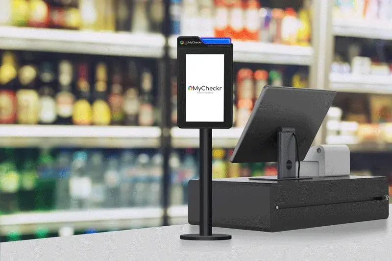 MyCheckr at the till